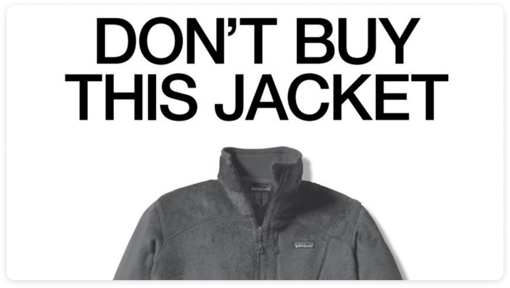 An ad with the headline "Don't Buy This Jacket."
